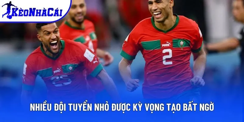 Nhiều đội tuyển nhỏ được kỳ vọng tạo bất ngờ